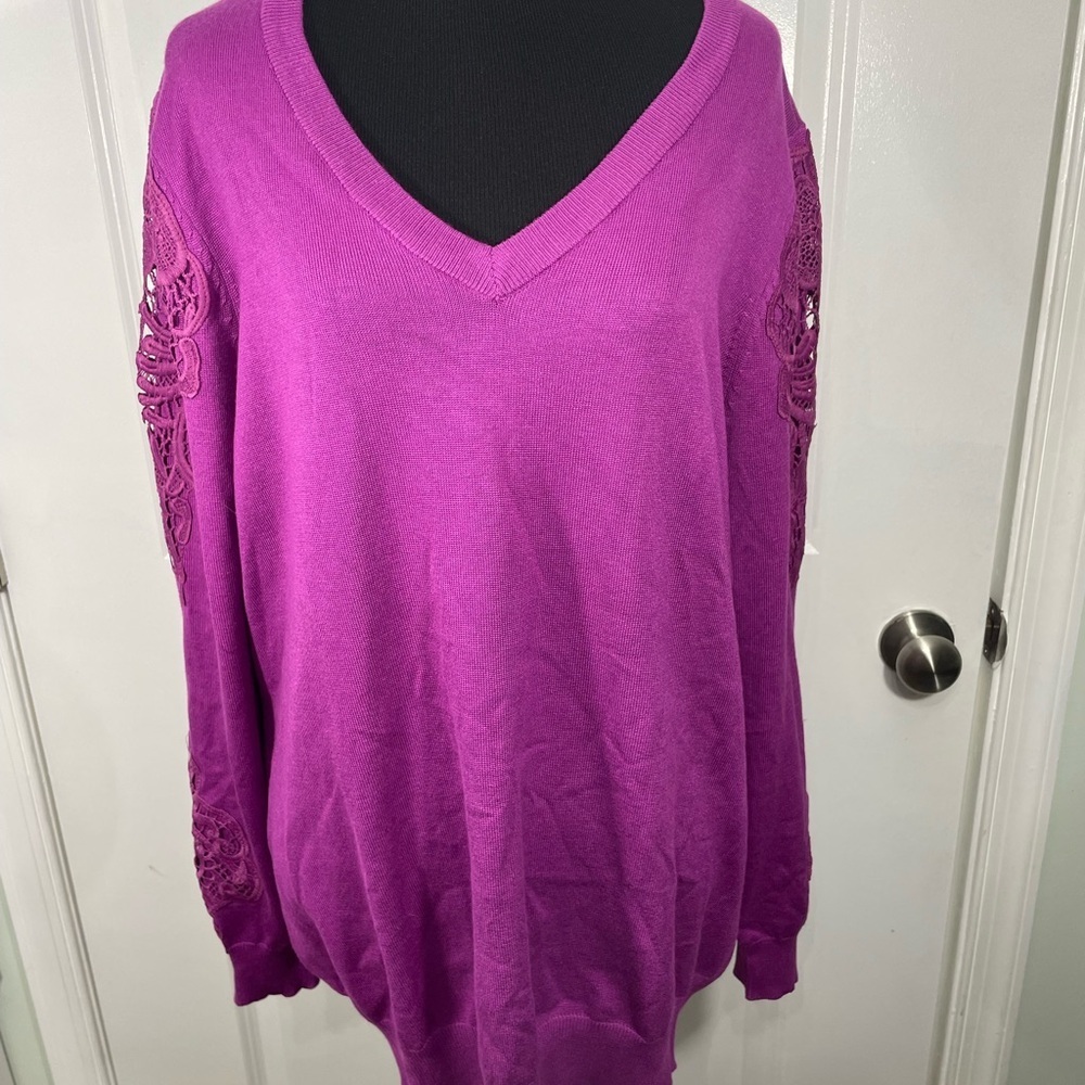 Lane Bryant Women's V-Neck Sweater Size 14/16 CB-113